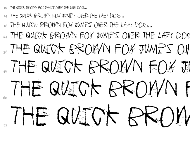 Children of the revolution font waterfall